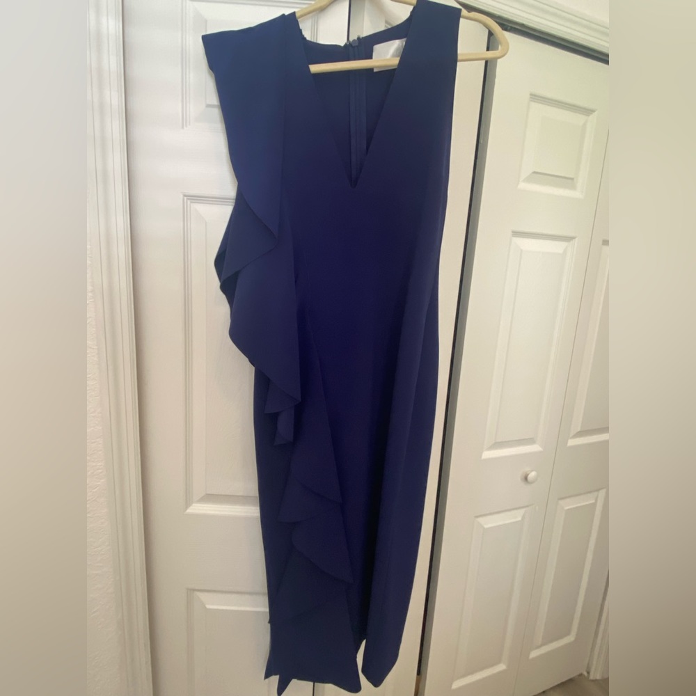 Solace London Ruffle Midi Dress